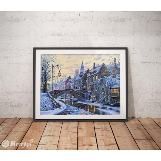 Merejka Winter Evening Counted Cross Stitch Kit